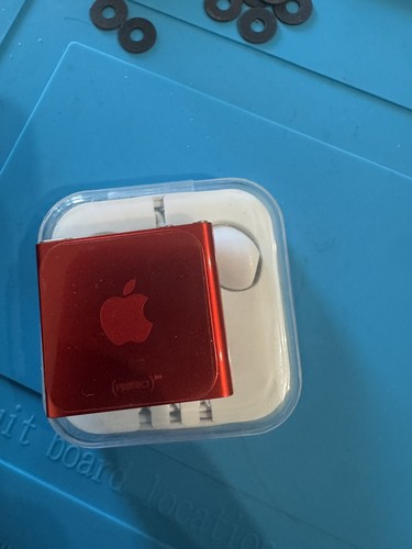 Product red apple ipod nano - product,