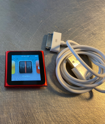 Product red apple ipod nano - product,