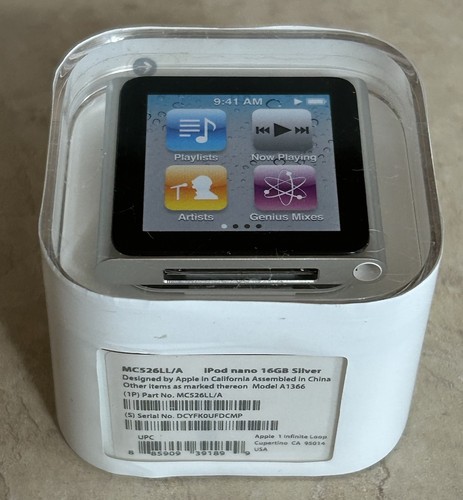 Apple ipod nano 6th - nano, 16gb