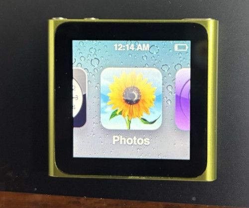 Green ipod nano - ipod, 6th